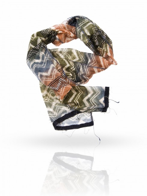 Палантин Женский SW-ZIGZAG/GR.GREEN